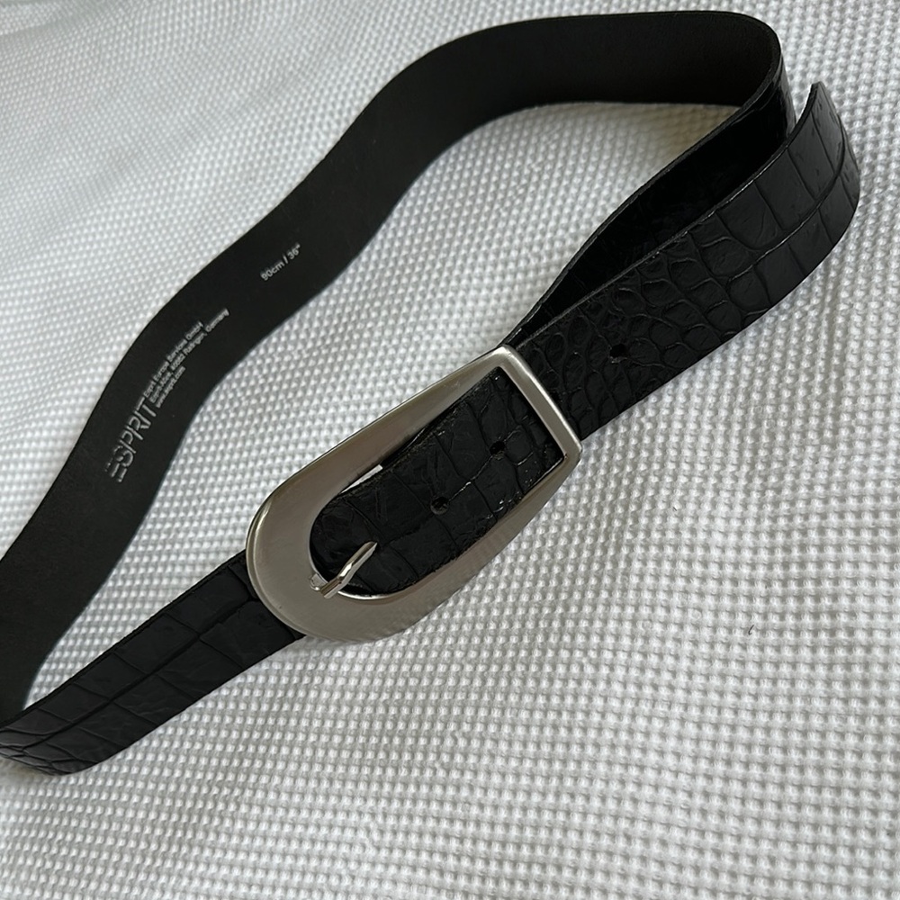 Esprit Black Belt with Metallic Buckle